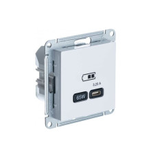 Розетка USB Schneider Electric AtlasDesign ATN000127 белый  тип-C 65W вск..заряд. QC, PD, механизм,