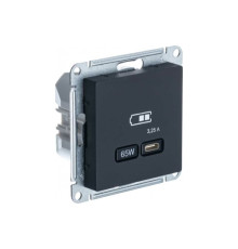 Розетка USB Schneider Electric AtlasDesign ATN001027 Карбон