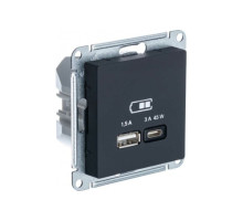 Розетка USB Schneider Electric AtlasDesign ATN001029 Карбон