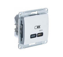 Розетка USB Schneider Electric Glossa GSL000127  Белый - GSL000127