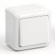 Quteo - Кнопка 6А IP44 (белый)