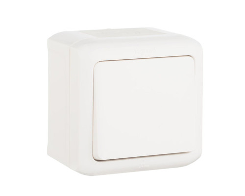 Quteo - Кнопка 6А IP44 (белый)