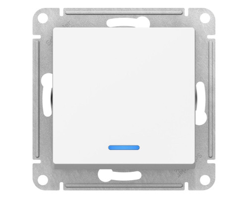 Переключатель 1-клавишный с подсветкой Schneider Electric AtlasDesign ATN000163 Белый - ATN000163