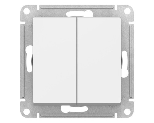 Переключатель 2-клавишный Schneider Electric AtlasDesign ATN000165 Белый - ATN000165