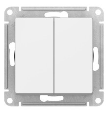 Переключатель 2-клавишный Schneider Electric AtlasDesign ATN000165 Белый - ATN000165