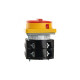 Переключатель BS 63 10 LK, аварийный, 3P, 63A, тип 0-1, 22kW(400VAC по АС-23), на дверь, красная блокируемая в 0 рукоятка, фронт IP40 | арт.EAC602646