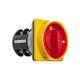 Переключатель BS 100 10 LK, аварийный, 3P, 100A, тип 0-1, 37kW(400VAC по АС-23), на дверь, красная блокируемая в 0 рукоятка, фронт IP40 | арт.EAC603435