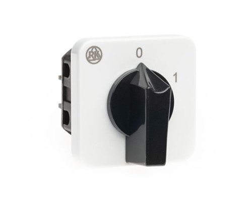 Переключатель BS 16 10 U, 3P, 20A, тип 0-1 (60°), 3NO на 1, 7.5kW(400VAC по АС-23), на дверь, фронт IP40 | арт.EAC602361R