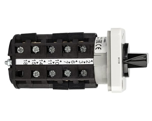 Переключатель BS 16 136 U, 3P, 20A, тип 0-1-2-3, 3NO на 1_3, на дверь, фронт IP40 | арт.EAC602498R