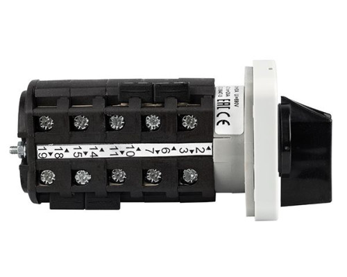 Переключатель BS 16 88 U, 2P, 20A, тип 1-2-3-4-5, 2NO на 1_5, на дверь, фронт IP40 | арт.EAC610378
