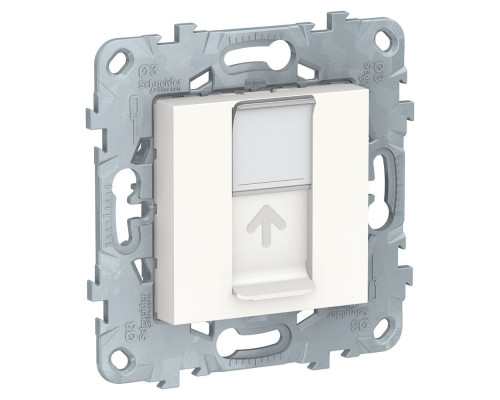 UNICA NEW розетка компьютерная, RJ45, одиночная, кат. 5е UTP, белый