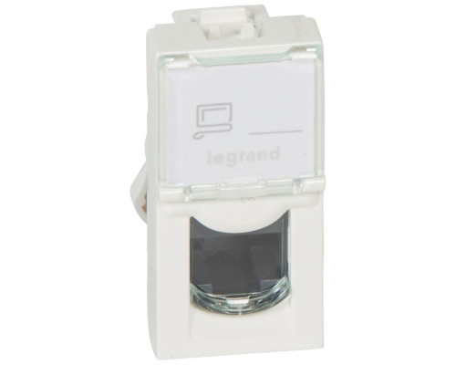 Mosaic RJ-45 UTP кат5е 1мод.бел. | арт.076551
