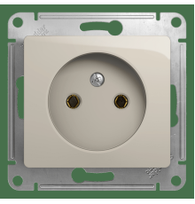 Розетка без заземления без шторок Schneider Electric Glossa GSL000941 Молочный - GSL000941