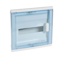 Щиток встр. Nedbox 12М (1x12+1) прозр. дверь, с клеммами N+PE, IP41