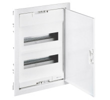 Щиток встр. Nedbox 24М (2х12+1) прозр. дверь, с клеммами N+PE, IP41
