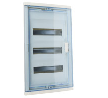 Щиток встр. Nedbox 36М (3х12+1) прозр. дверь, с клеммами N+PE, IP41