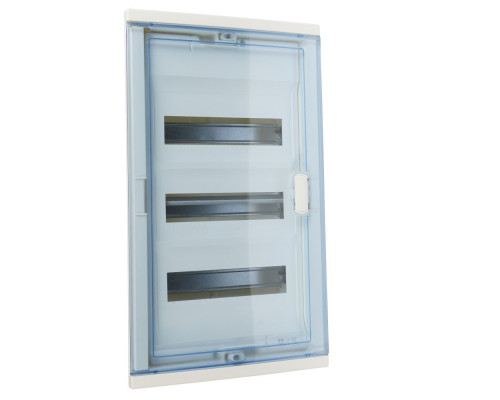 Щиток встр. Nedbox 36М (3х12+1) прозр. дверь, с клеммами N+PE, IP41