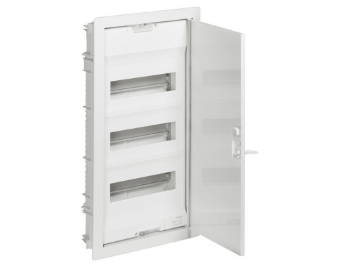 Щиток встр. Nedbox 36М (3х12+1) белая металлическая дверь, с клеммами N+PE, IP41