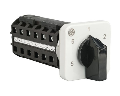 Переключатель BS 16 89 U, 2P, 20A, тип 1-2-3-4-5-6, 2NO на 1_6, на дверь, фронт IP40 | арт.EAC609591