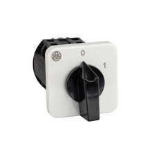 Переключатель BS 16 38 U, 8P, 20A, тип 0-1 (60°), 8NO на 1, 7.5kW(400VAC по АС-23), на дверь, фронт IP40 | арт.EAC609601