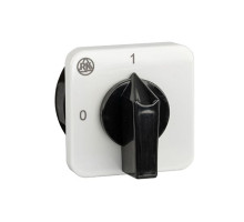 Переключатель BS 16 07 U, 3P, 20A, тип 0-1 (90°), 3NO на 1, 7.5kW(400VAC по АС-23), на дверь, фронт IP40 | арт.EAC605535R