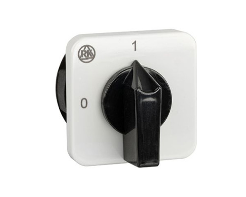 Переключатель BS 16 07 U, 3P, 20A, тип 0-1 (90°), 3NO на 1, 7.5kW(400VAC по АС-23), на дверь, фронт IP40 | арт.EAC605535R