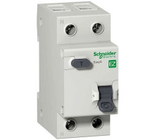 Дифавтомат Schneider Electric Easy9 2P 25А (C) 4.5кА 30мА (AC) - EZ9D34625
