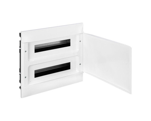 Щиток встр. Practibox S 36М (2х18), бел. дверь, с клеммами N+PE, IP40