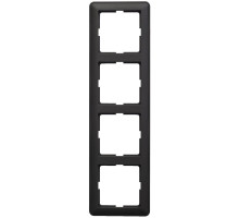 Рамка на 4 поста Schneider Electric Wessen59 KD-4-68 Черный бархат | арт.KD-4-68