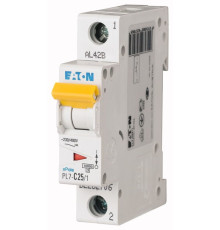 Авт. выключатель PL7-C25/1, 1P, 25A, хар-ка C, 10kA, 1M