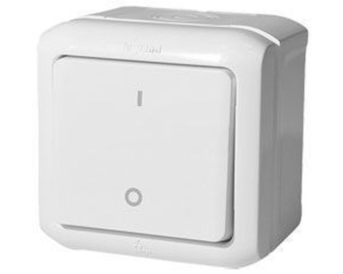 Quteo - Выключатель двухполюсный IP44 (белый)
