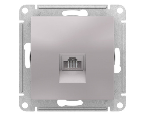 Розетка компьютерная Schneider Electric AtlasDesign ATN000383 Алюминий - ATN000383