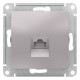 Розетка компьютерная Schneider Electric AtlasDesign ATN000383 Алюминий - ATN000383