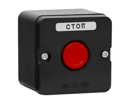Пост кнопочный ПКЕ 222-1 красный IP54 TDM