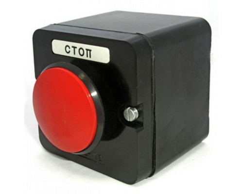 Пост кнопочный ПКЕ 222-1 красный гриб IP54 TDM