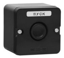 Пост кнопочный ПКЕ 222-1 черный IP54 TDM