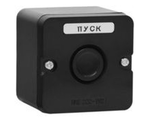 Пост кнопочный ПКЕ 222-1 черный IP54 TDM