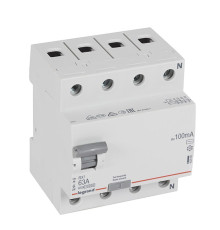 УЗО RX3, электромеханическое, 4P, 63A, 10kA, 100mA, тип AC, 4M | арт.402068
