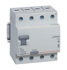 УЗО RX3, электромеханическое, 4P, 25A, 10kA, 300mA, тип AC, 4M | арт.402070