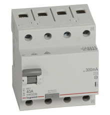 УЗО RX3, электромеханическое, 4P, 40A, 10kA, 300mA, тип AC, 4M | арт.402071