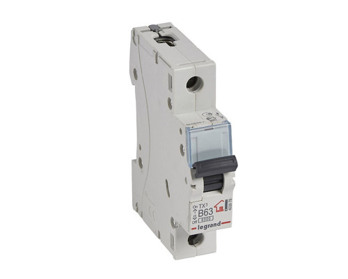 Авт. выключатель Legrand TX3, 1P, 63A, хар-ка B, 6kA | арт.403978