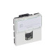 Mosaic - Розетка 2М RJ-45 Кат. 5e UTP с этикеткой (белый) | арт.076554