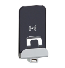 Etika - Беспроводное зарядное устр-во 1A с USB портом 2,4A (белый)