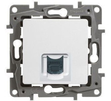 Розетка RJ45 КАТ 5 UTP бел Etika