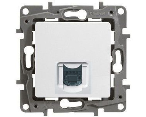 Розетка RJ45 КАТ 5 UTP бел Etika
