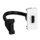 Mosaic - Розетка HDMI 1.4, тип А, со шнуром 15см., 1М, белый | арт.078778