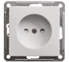 Розетка без заземления со шторками Schneider Electric Wessen59 RS16-151-1-86 Белый | арт.RS16-151-1-86