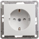 Розетка с заземлением со шторками Schneider Electric Wessen59 RS16-152-1-86 Белый - RS16-152-1-86