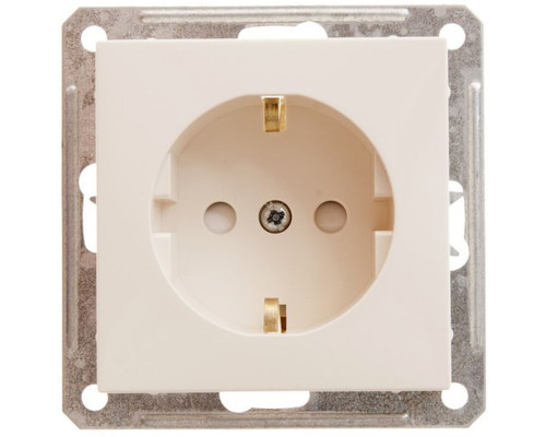 Розетка с заземлением со шторками Schneider Electric Wessen59 RS16-152-2-86 Слоновая  кость - RS16-1