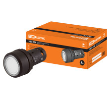 Кнопка SB7-CW3161-24V(LED) d22мм 1з белая TDM | арт.SQ0746-0024